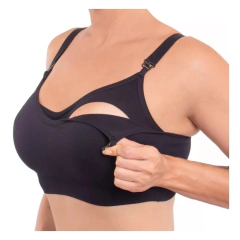 Sutiã Top de Amamentação Trifil com Pouca Costura Sem Bojo Alca Ajustável Fecho Click Feminino Liso - comprar online