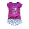 Conjunto Verão Infantil Feminino Menina Fluffy And Happy