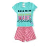 Conjunto Com Blusa E Shorts Cacau Kids Magic Dreams