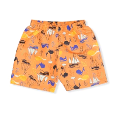 Conjunto Com Camiseta E Bermuda Cacau Kids Barco