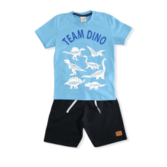 Conjunto Com Camiseta E Bermuda Cacau Kids Dinossauro