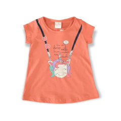 Conjunto Com Blusa E Shorts Saia Cacau Kids