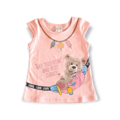 Conjunto Kely Kety Blusa Manga Curta + Bermuda