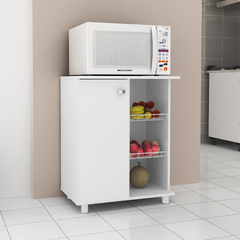 Balcão Fruteira para Forno e Microondas 1 Porta Branco BF3205 Tecno Móbili na internet