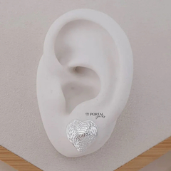 Brinco Coração Folheado á Prata na internet