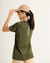 Camiseta Confort Sport Verde-Militar line off - Unissex - Pezzo Sport - Camisetas e Shorts Esportivos