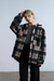 Sobrecamisa bouclé cuadros Bento - comprar online