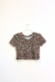 Baby tee crop animal print Olga