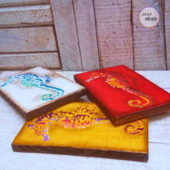 Trio Cavalos-Marinhos - Atelie Chab - Produtos exclusivos com design e elegância