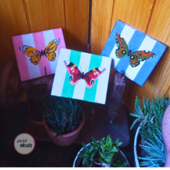 Trio Borboletas Vintage - Atelie Chab - Produtos exclusivos com design e elegância