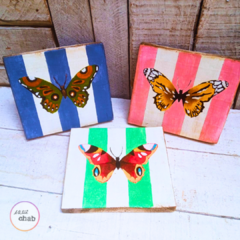 Trio Borboletas Vintage - loja online