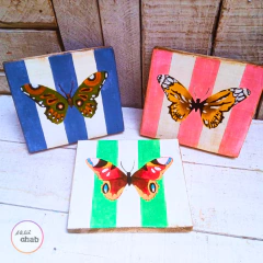 Trio Borboletas Vintage - loja online