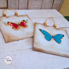 Duo Borboletas - Azul e Vermelho - loja online
