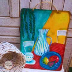Placa Mesa com Frutas - comprar online