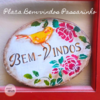 Placa Bem-vindos - Passarinho