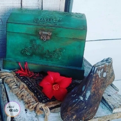 Baú Vintage Jade - Atelie Chab - Produtos exclusivos com design e elegância