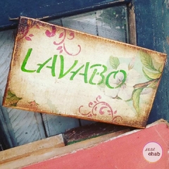 Placa Lavabo Branca