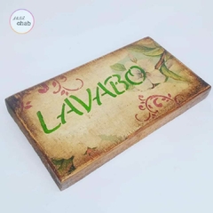 Placa Lavabo Branca - comprar online