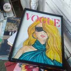 Quadro Vogue Branco - Atelie Chab - Produtos exclusivos com design e elegância