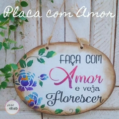 Placa Com Amor