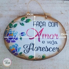 Placa Com Amor