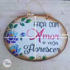 Placa Com Amor