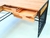 Escrivaninha "L", mesa home office industrial, para escritório em casa ferro e madeira maciça estilo industrial mesa para escritório trabalho em casa