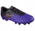 Botines deportivos Skechers Razor 1.5 Academy en color lila y negro, con detalles en rojo y suela con tacos.