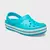 Sandalia unisex Crocs Crocband AD color aqua con diseño clásico y perforaciones