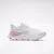 Zapatilla deportiva Reebok Floatzig Symmetros para mujer en colores blanco, rosa y celeste vista de perfil