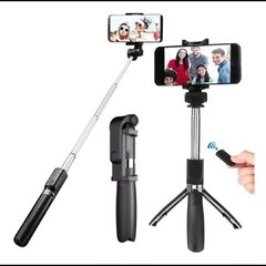Bastão de selfie, tripé, suporte celular 3 em 1. - comprar online
