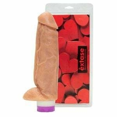 prótese maciça vibratória kong com escroto e ventosa 16,5 x 4,5cm êxtase - loja online