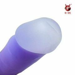 Prótese lumineux dildo gode realístico translúcido flexível brilha na luz negra nv toys na internet