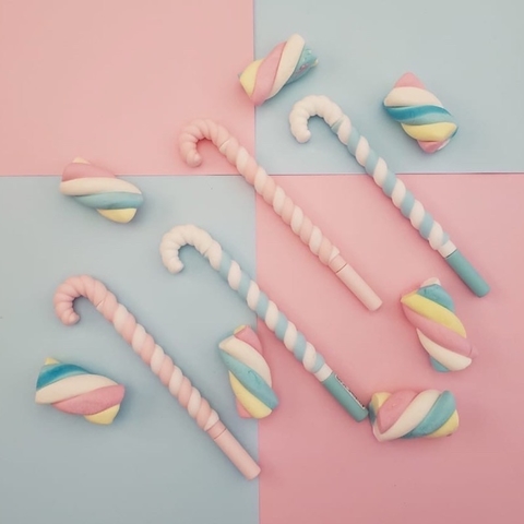 Caneta bengala marshmallow