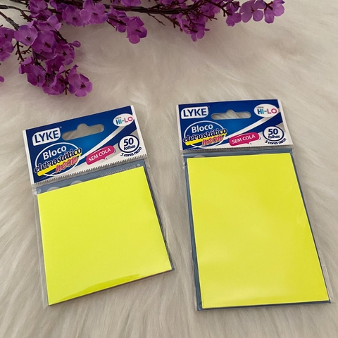 Nota adesiva neon eletrostática (sem cola)