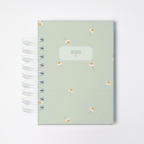 Mini agenda A6 2025 Florzinhas