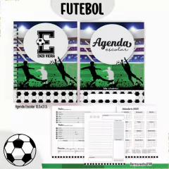 Agenda escolar futebol alfabeto - comprar online
