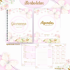 Agenda escolar borboletas - comprar online