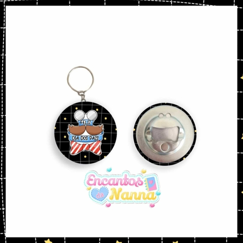 Chaveirinho abridor de garrafa feliz dia dos pais