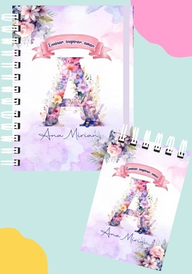 kit caderno e bloquinho