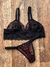 Conjunto bralette renda + cinta liga - Lu boutique