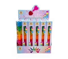 RESALTADOR FLUO ENCASTRABLE CORAZON CRYSTAL X 6 - comprar online
