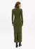VESTIDO CANELADO SUPER MIDI GOLA ALTA - Choose