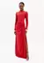 Vestido Longo Com Fenda E Torção