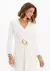 Vestido Super Midi Manga Média Com Fenda - comprar online