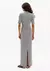 Vestido Super Midi Canelado Manga Curta - Choose