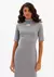 Vestido Super Midi Canelado Manga Curta - comprar online