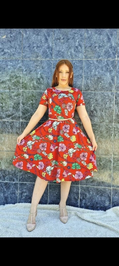 vestido de crep talle 4