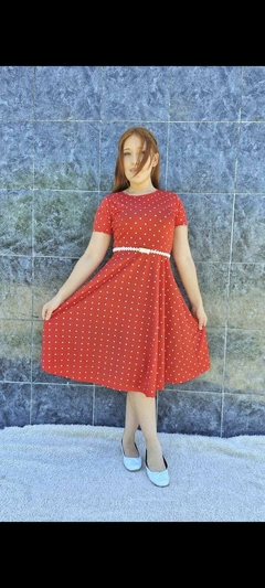 Vestido de crep talle 2