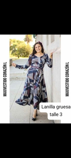 Vestido de lanilla gruesa talle 3
